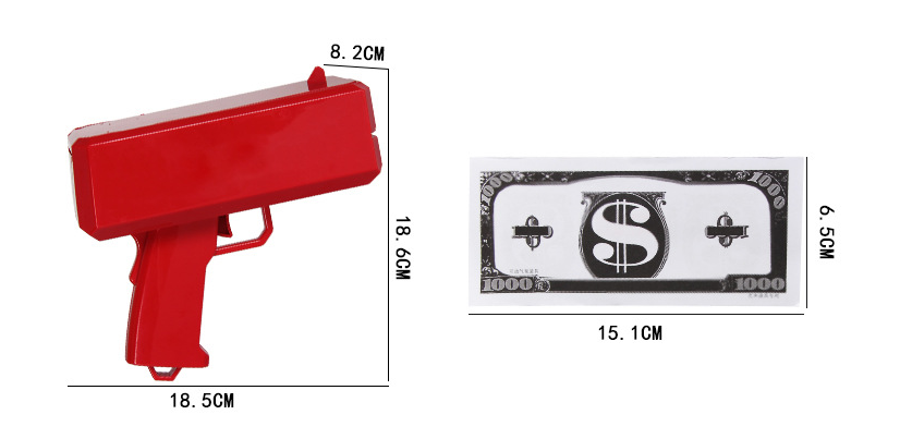 Money Spraying Machine - Electric Dollar Bill Shooter