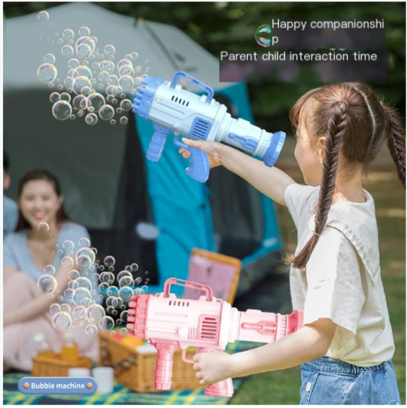 32-Hole Electric Bubble Gun for Play and Events